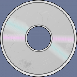 Clipart - Damaged Compact Disc
