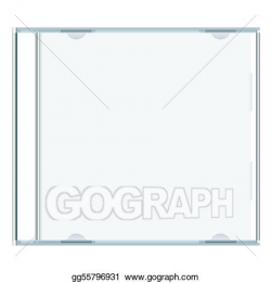 Vector Art - Blank cd case. EPS clipart gg55796931 - GoGraph