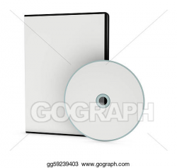 Stock Illustration - Blank cd or dvd jewel case. Clipart Drawing ...