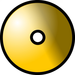 Gold Theme Cd Dvd clip art Free vector in Open office drawing svg ...