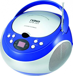 Amazon.com: NAXA Electronics NPB-251BU Portable CD Player with AM/FM ...