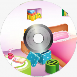 Aesthetic Cd Stickers Design, Cartoon Disc Design, Cd Stickers, Cd ...
