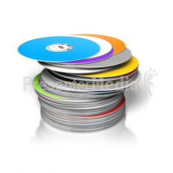 Large Pile DVDs/CDs Stacked - Science and Technology - Great Clipart ...