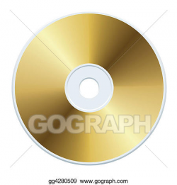 Stock Illustration - Gold cd. Clipart gg4280509 - GoGraph