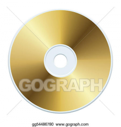 EPS Illustration - Gold cd. Vector Clipart gg54486780 - GoGraph