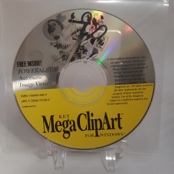 RARE SoftKey Mega ClipArt for Windows CD-ROM Software 1994 DISC ONLY ...
