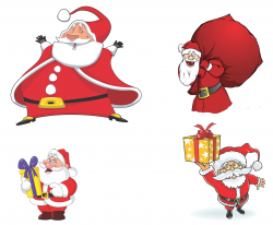 Cartoon Santa Claus Vector 01 [EPS File] - Art, Artwork, background ...
