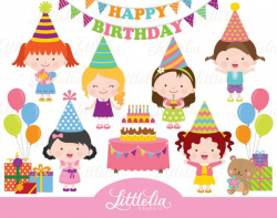Birthday girl clipart birthday clipart celebration clipart