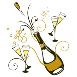 Champagne Celebration Clipart