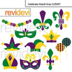 Mardi Gras Clip Art - Celebrate Mardi Gras | Holiday bulletin boards ...