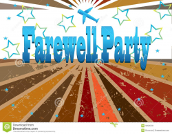 GOOD BYE PARTY | Farewell Party Clip Art Farewell party banner_eps ...
