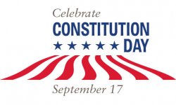 Celebrate Constitution Day September 17 American Flag Clipart