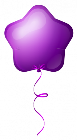 Purple Star Balloon PNG Clipart Image | Клипарты | Pinterest ...