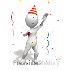 stick figure party celebration