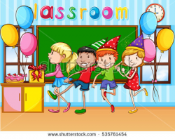 Celebration clipart class party - Pencil and in color celebration ...
