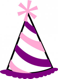 Pink And Purple Party Hat Clip Art at Clker.com - vector clip art ...