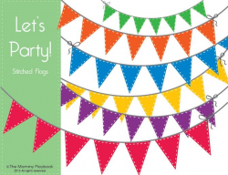 What's New! - Let's Party! Free Bunting Party Flag Clipart - The ...