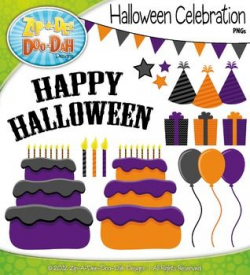 FREE Spooky Halloween Celebration Clipart Set Over 20 Graphics!You ...