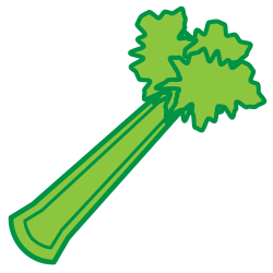 Celery Cartoon Clipart