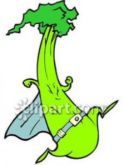 Cartoon Celery - Royalty Free Clipart Picture
