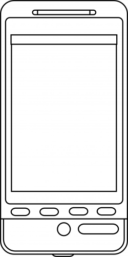 Cell Phone Clipart Black And White | Clipart Panda - Free Clipart Images