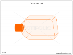 Cell culture flask Illustrations