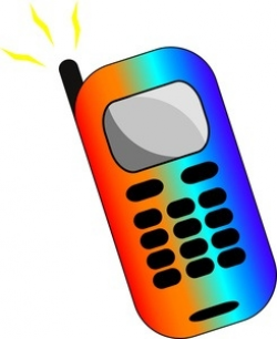 Cell Phone Clipart - Letters