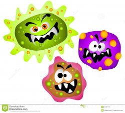 Scary clipart bacteria - Pencil and in color scary clipart bacteria