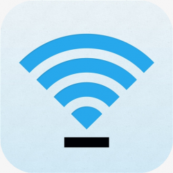Light Blue Wireless Full Cell Logo, Wifi Signal, Network, Network ...