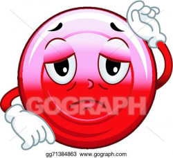 Vector Art - Red blood cell mascot. Clipart Drawing gg71384863 - GoGraph