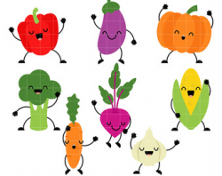 Vegetables clip art | Etsy