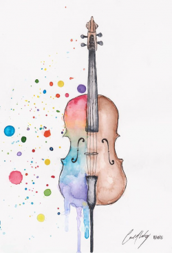 Image result for watercolor cello | cello <3 | Pinterest | Cello ...