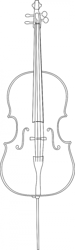 Coloring Books and Coloring Pages. Cello Coloring Page - Printable ...