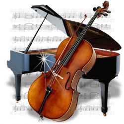 Cello And Piano Clipart
