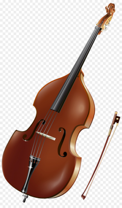 Double bass Violin Musical Instruments Cello Clip art - harp png ...