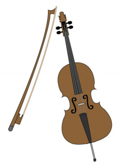 Cello Clip Art/ Cello Vector Illustration/ Music Clip Art/ Clip Art for  Music Students/ Cello with Bow Drawing/ Music Vector Illustration