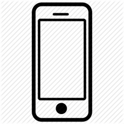 Cell Phone Clipart Black And White | Letters Format