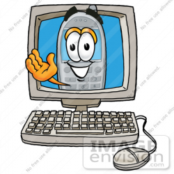 Computer clipart cellphone - Pencil and in color computer clipart ...