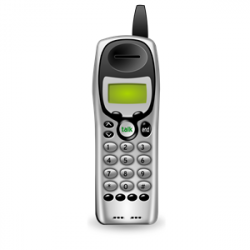 Cordless Phone (no basestation) clipart, cliparts of Cordless Phone ...