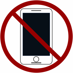 Clipart - No Cell Phones Free Clipart Download - No Smartphone Icon