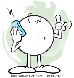 Cell Phone Clipart #1067377 - Illustration by Johnny Sajem