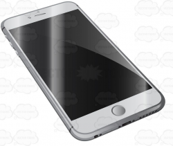 A Rendered Image Of A White Iphone 6 Plus Mobile Phone