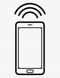 Mobile Phone With Connection Signal Comments - Phone Clipart ...