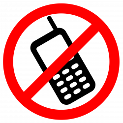 Clipart - No Cell Phones Allowed