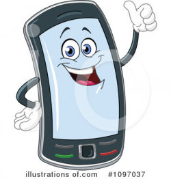 Cellphone Clipart #1097037 - Illustration by yayayoyo