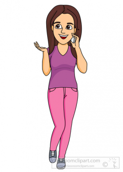 teenager-talking-on-cell-phone | Clipart Panda - Free Clipart Images