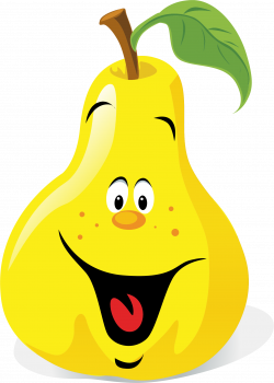 Anthropomorphic Happy Pear by GDJ | Pear Bishop | Pinterest