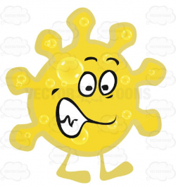Yellow Sun-Like Walking Germ Cell With Face And Legs