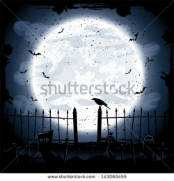 Graveyard entrance silhouette clipart collection