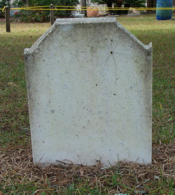 Blank Stone Gravestone, Saluda / Orange Heights Cemetery ...